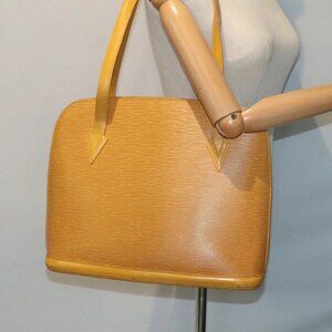LOUIS VUITTON Epi Lussac Shoulder Bag Yellow